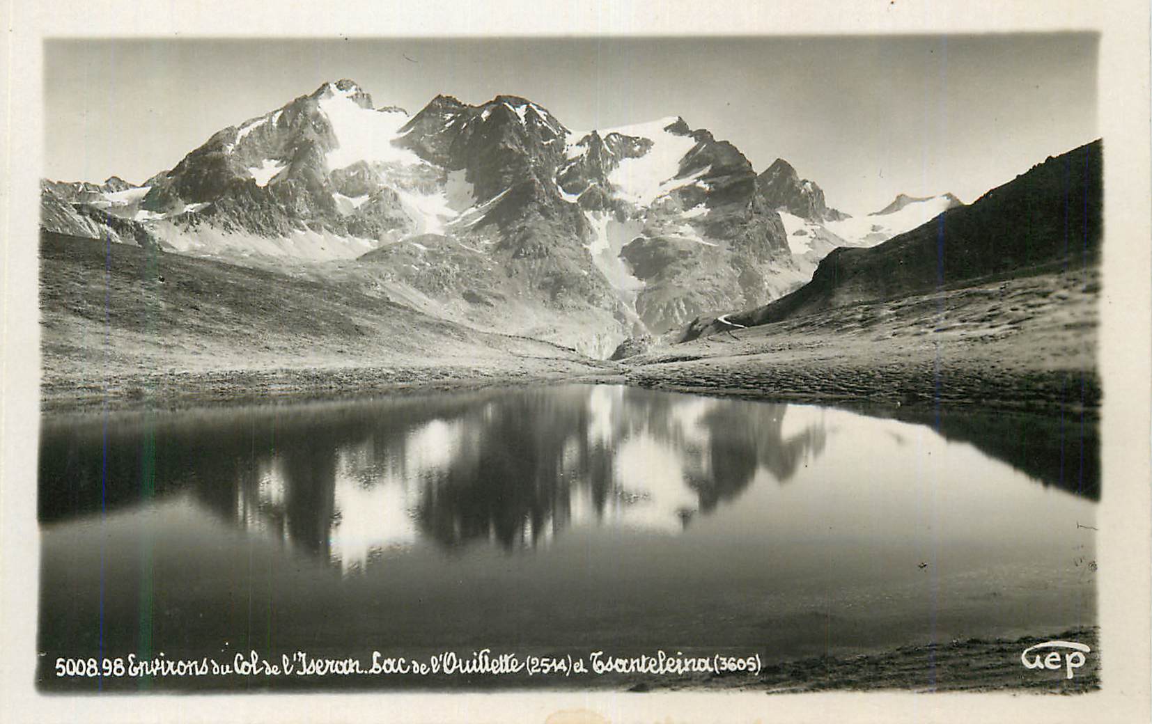 Environs du col de l'Iseran — Lac de l'Ouillette (2514 m) et Grande Teleina (3605 m) — GEP