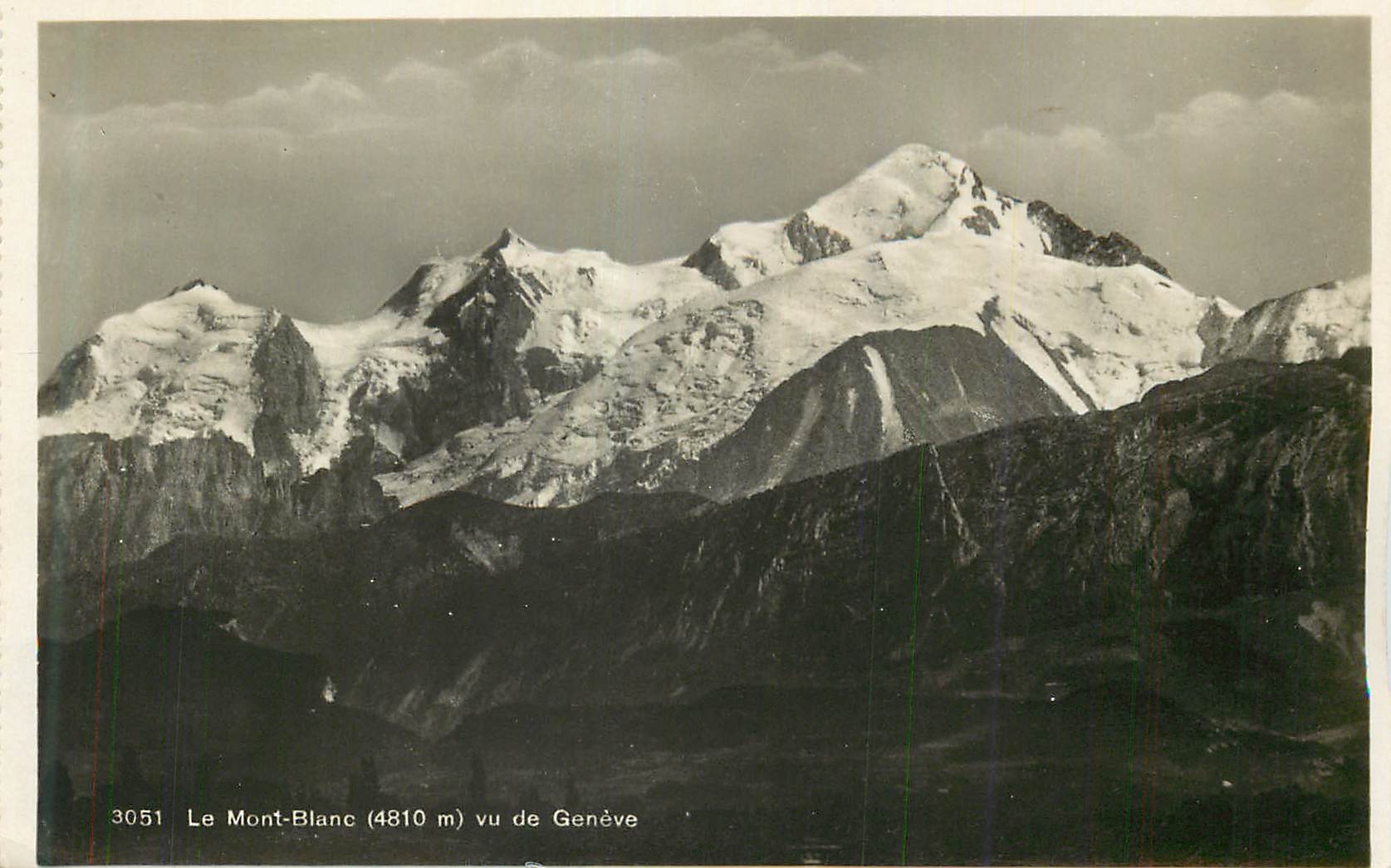 CPM Le Mont Blanc (4810 m) vu de Geneve