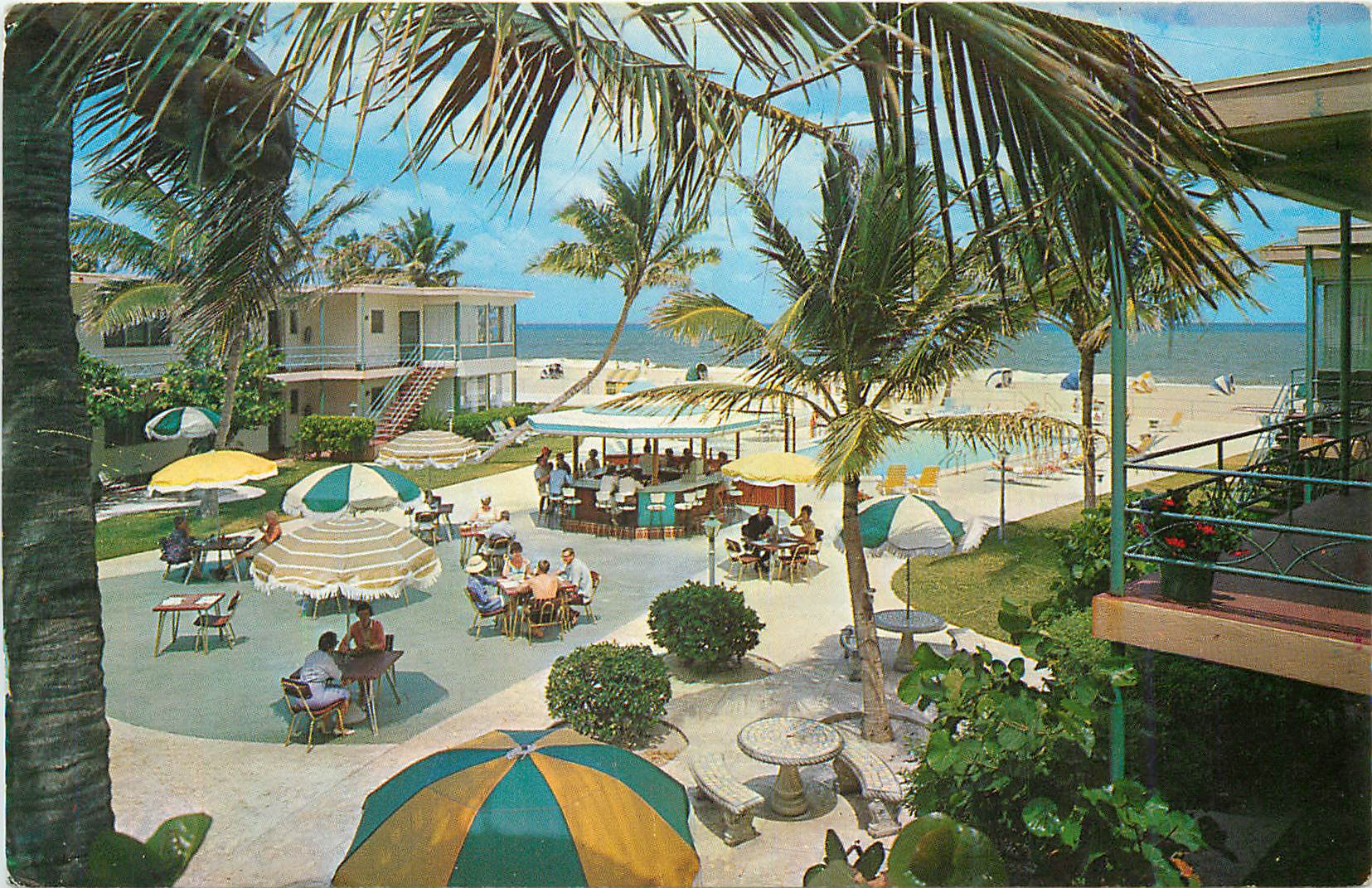 CPM Fort Lauderdale Florida South Patio Lago Mar Hotel et Apts