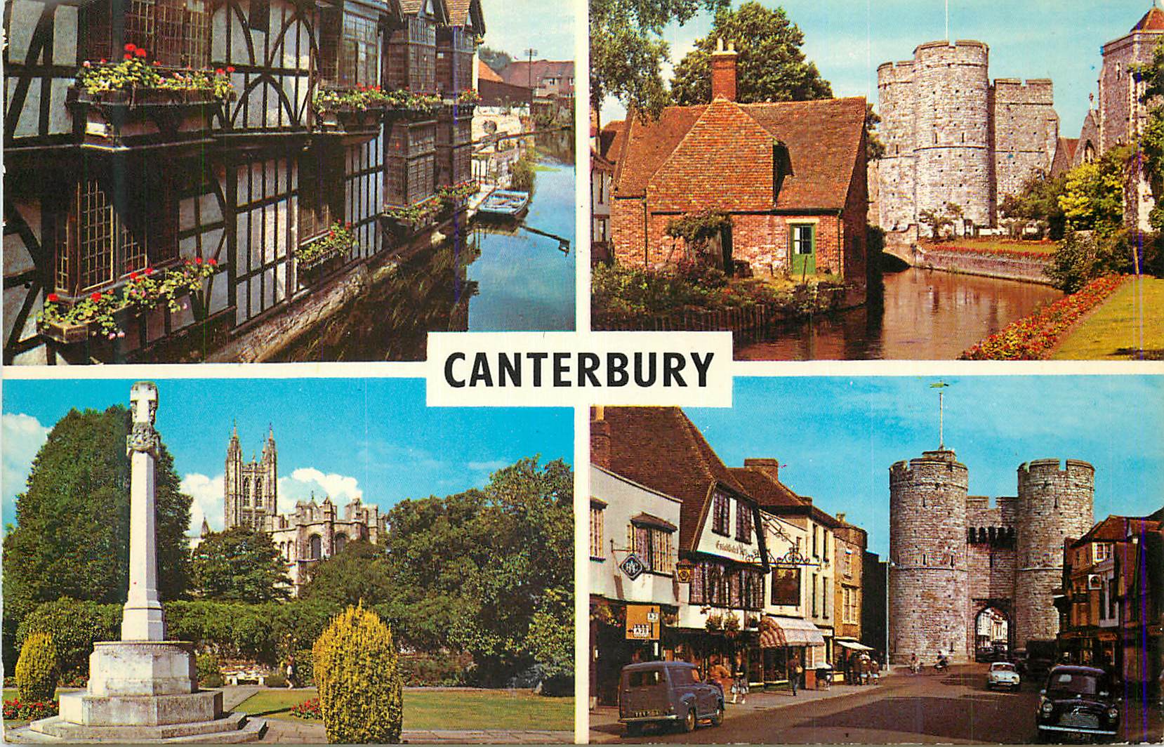 CPM Canterbury The Weavers Houses Cathedral and War Memorial Gardens Westgate