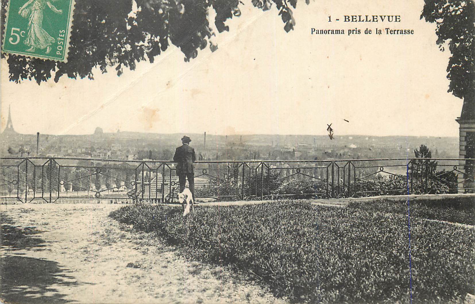 CPA Bellevue Panorama prise de la Terrasse