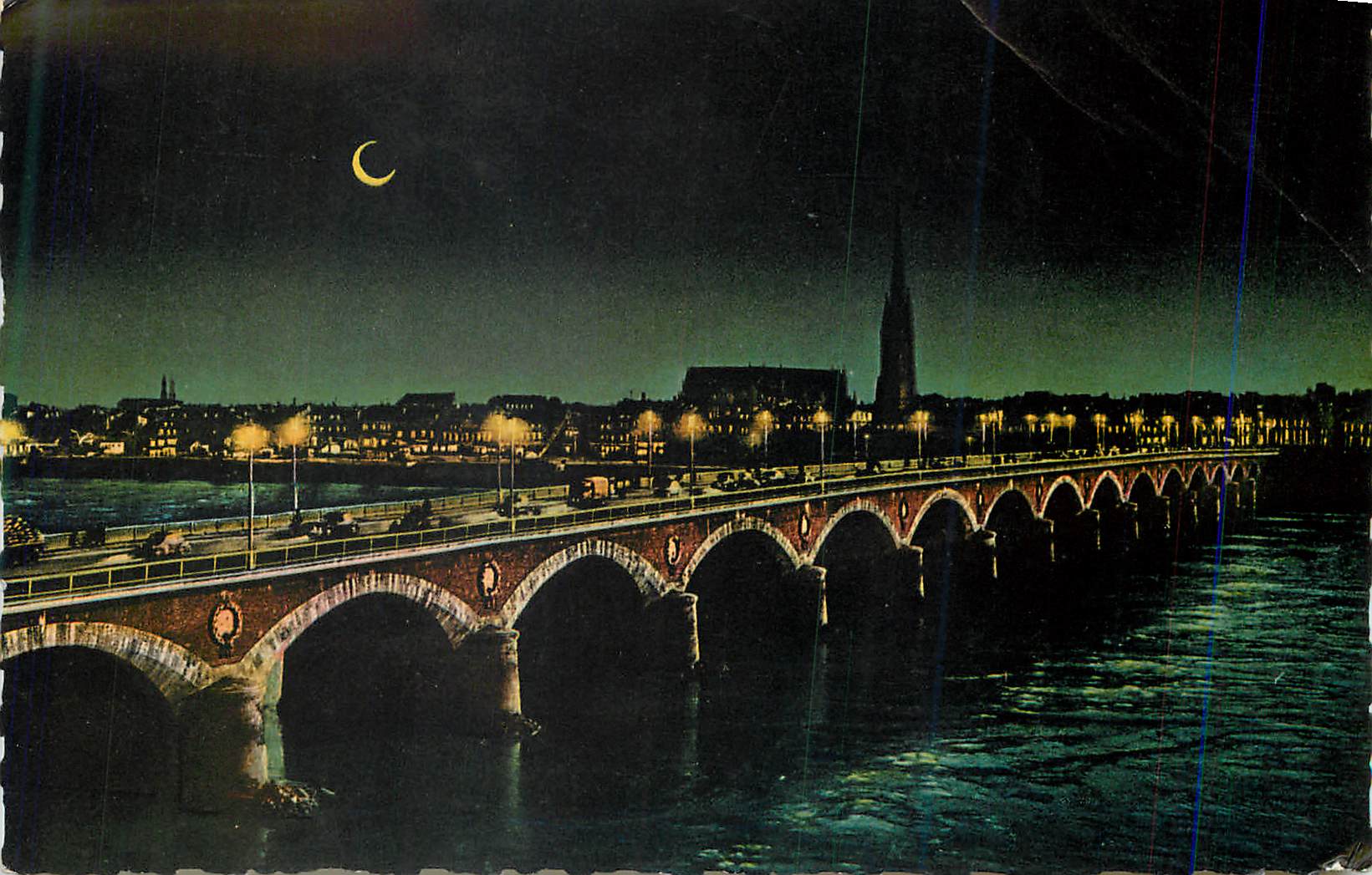 CPM Bordeaux Le Pont sur la Garonne