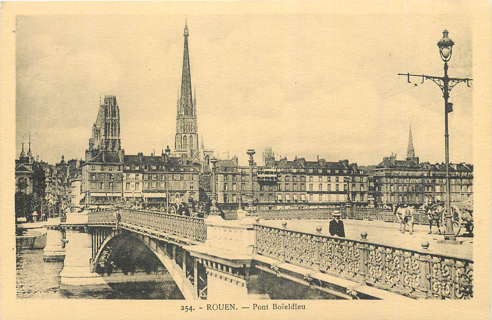 CPA Rouen Pont Boieldieu