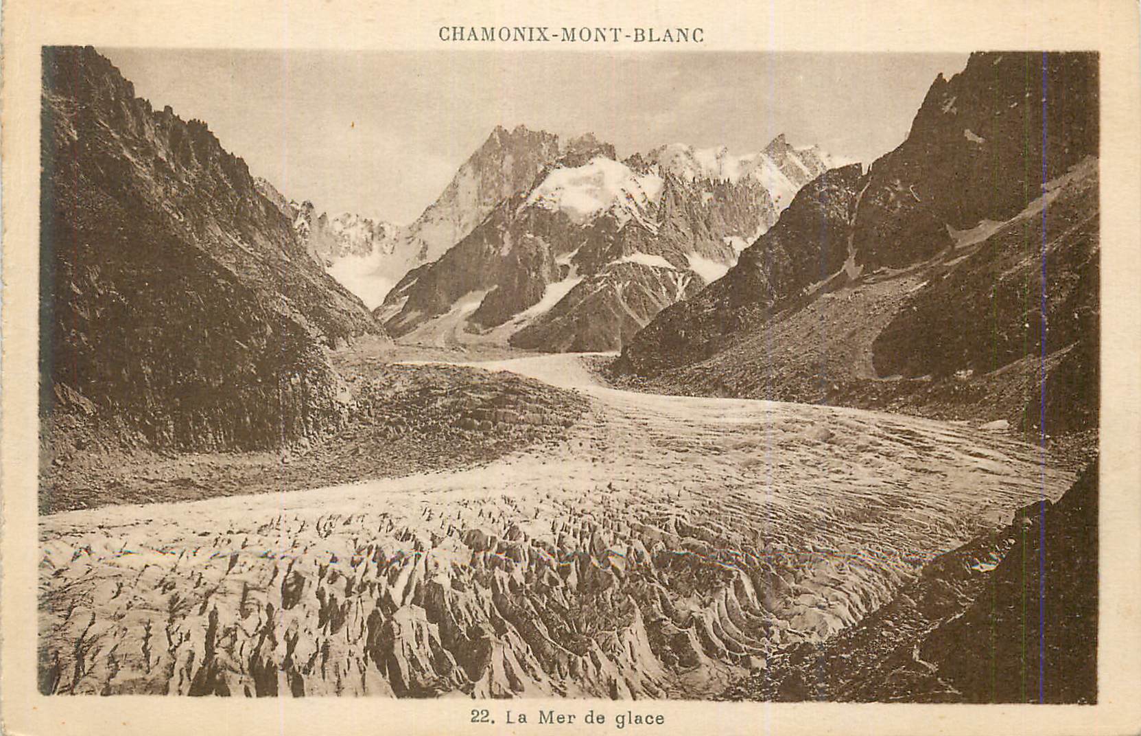 CPA Chamonix Mont Blanc La Mer de Glace