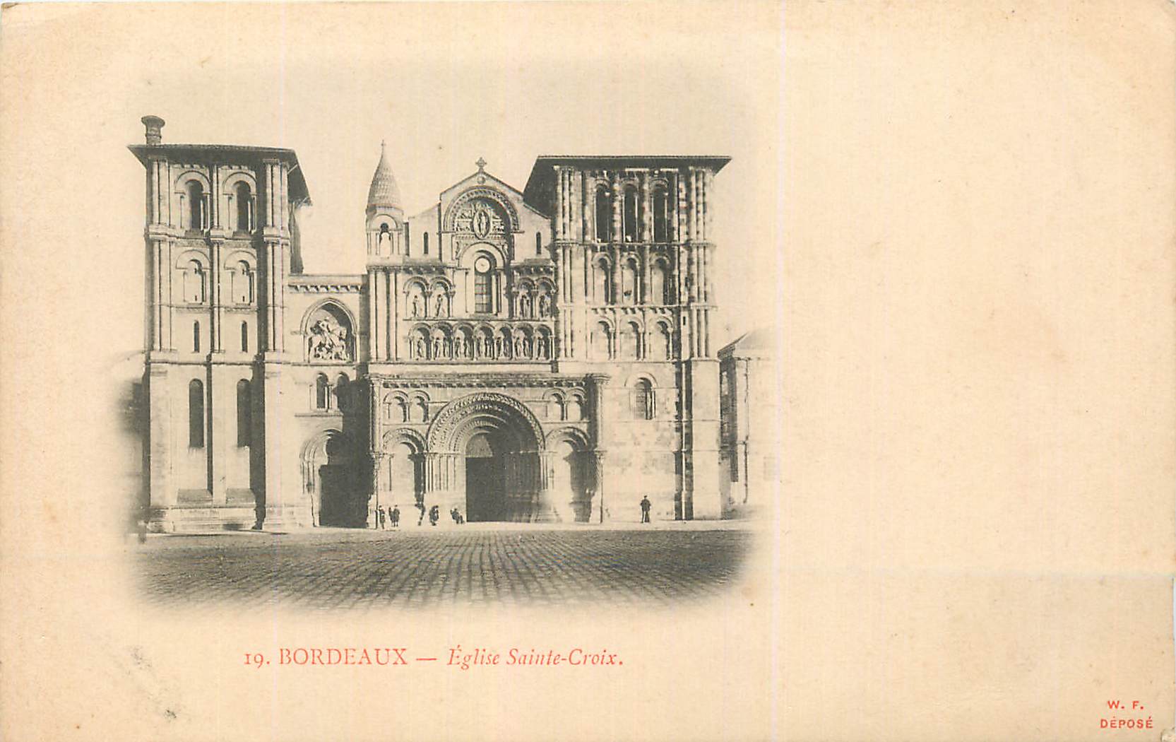 Bordeaux — Kirche Sainte-Croix — W. F. Déposé