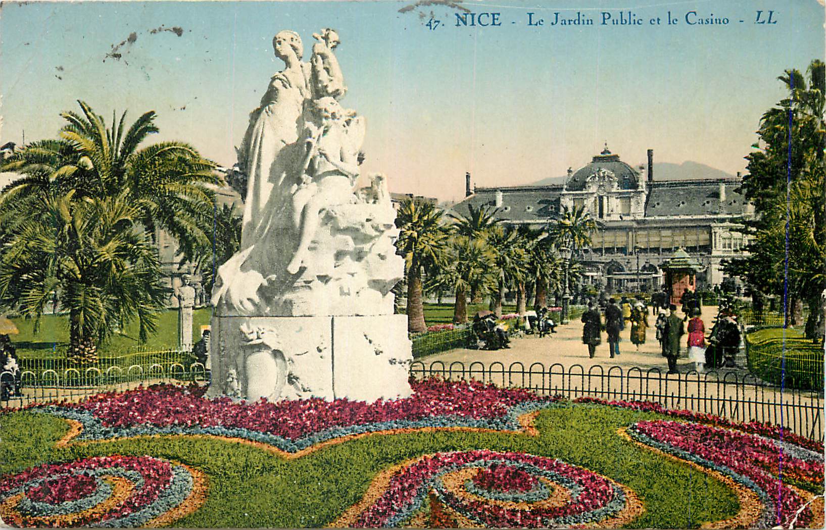 CPA Nice Le Jardin Public et le Casino