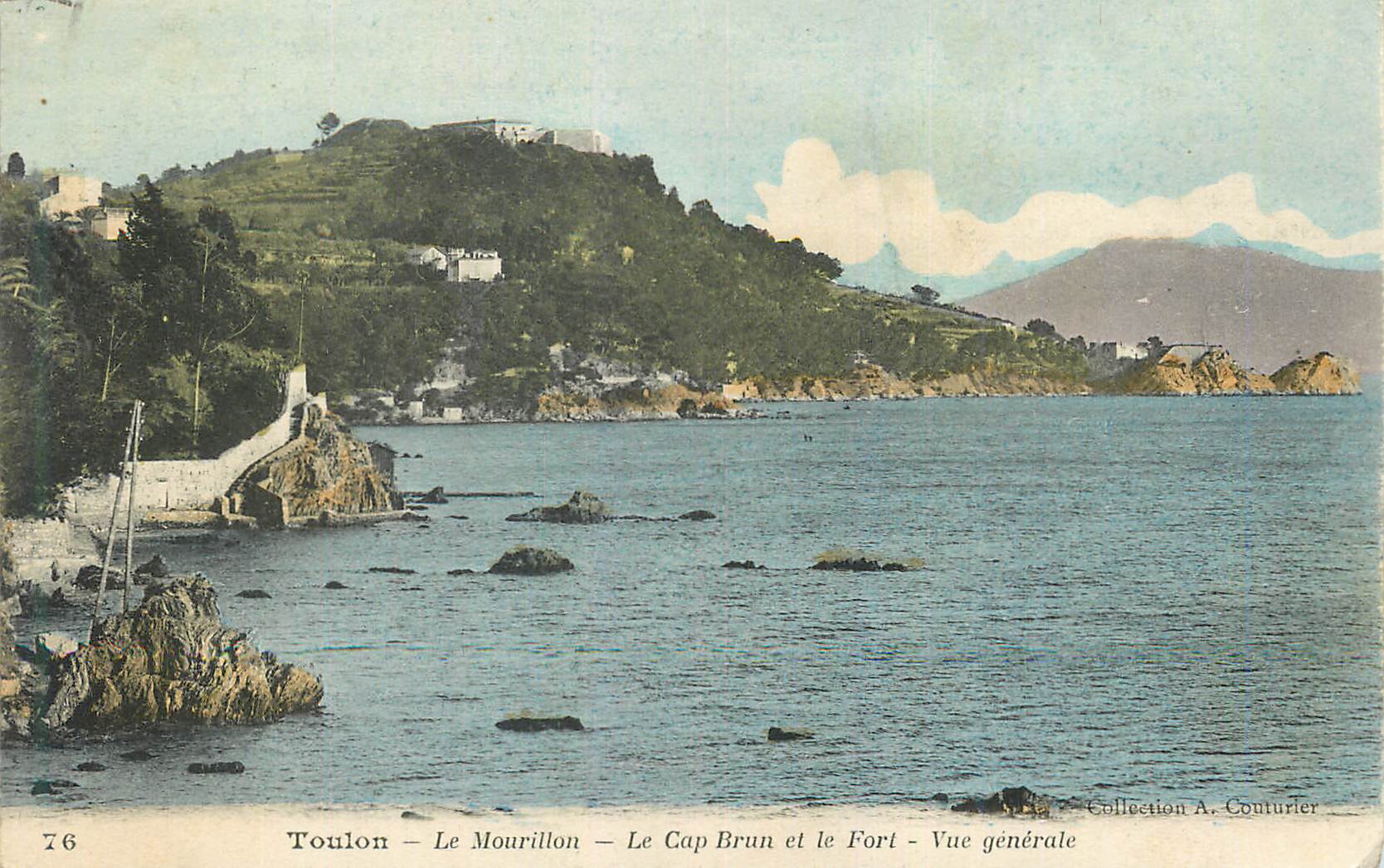 Toulon - Le Mourillon - Le Cap Brun et le Fort - Vue générale — Collection A. Couturier, n°76