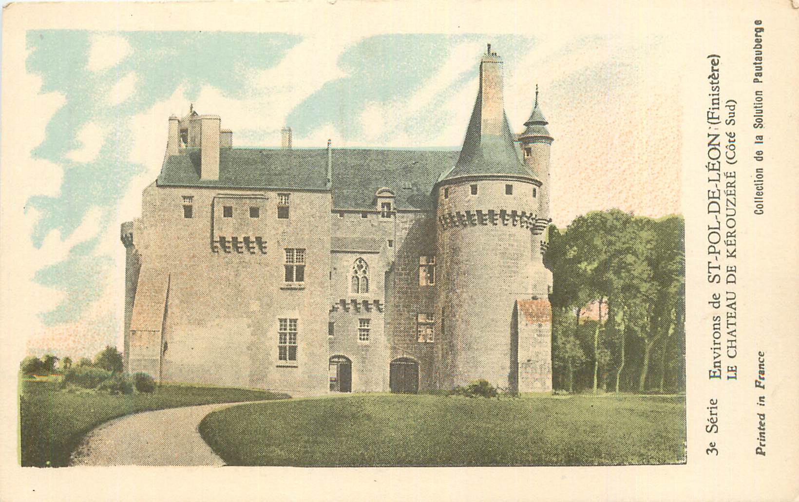 CPA Environs de St Pol de Leon (Finistere) Le Chateau de Kerouzere (Cote Sud)