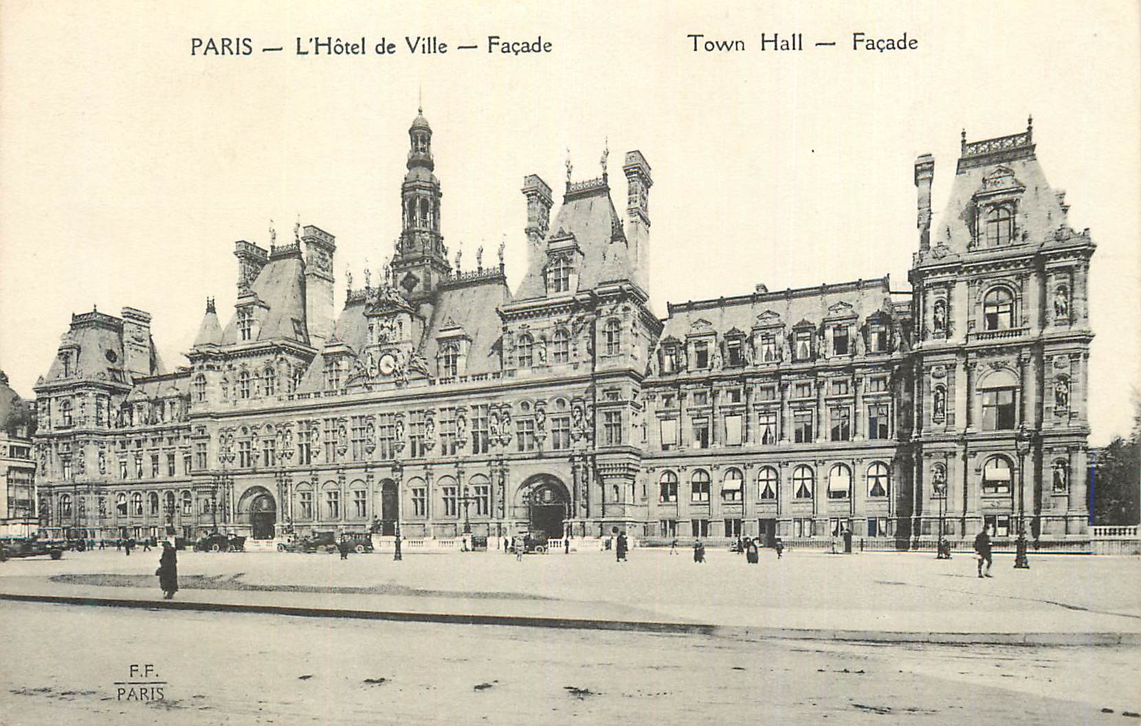 CPA Paris L'Hotel de Ville Facade