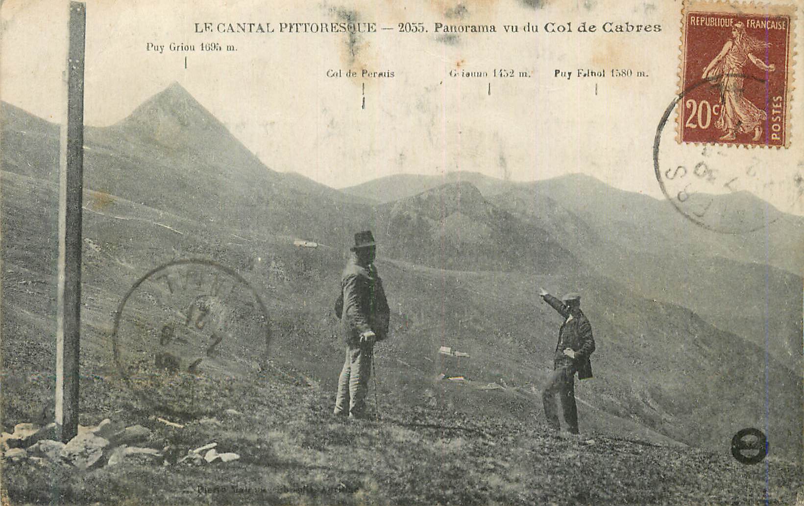 CPA Le Cantal Pittoresque Panorama vu du Col de Cabres