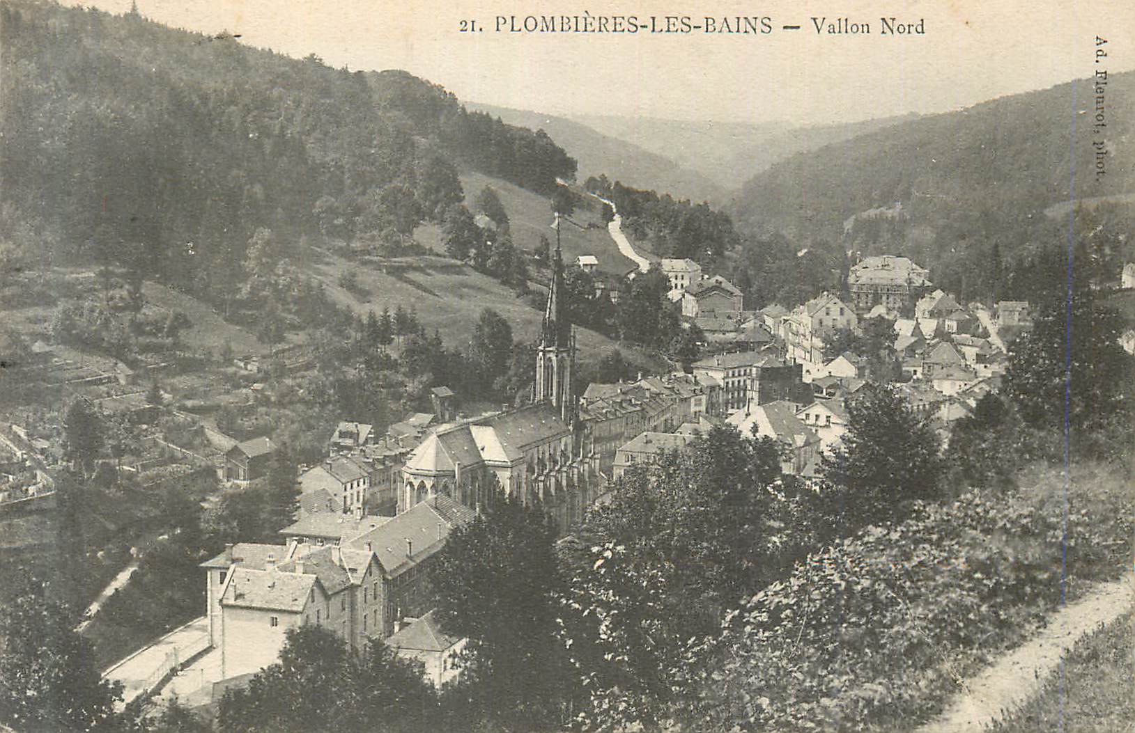 CPA Plombieres les Bains Vallon Nord