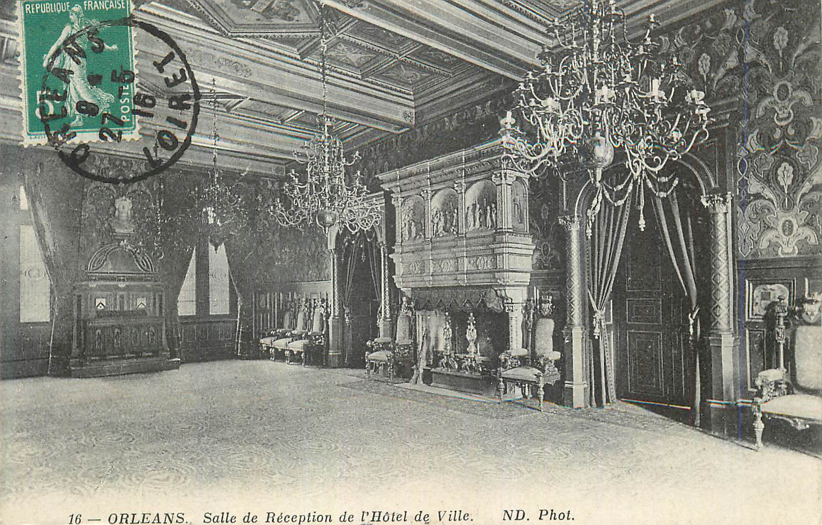 CPA Orleans Salle de Reception de l'Hotel de Ville