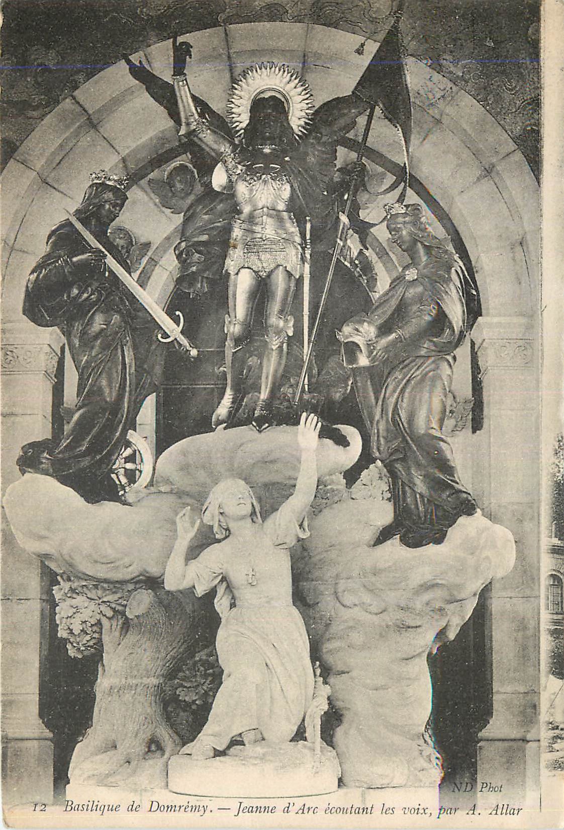 Basilique de Domrémy — Jeanne d'Arc écoutant les voix, par A. Allar