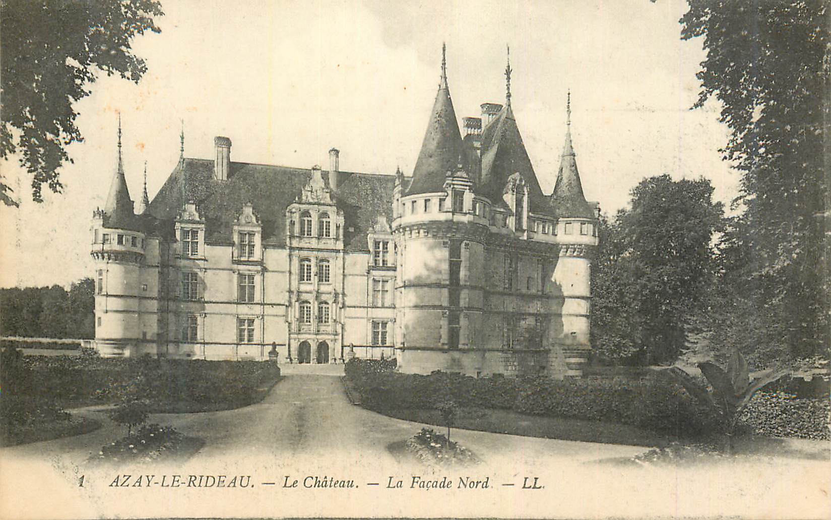 CPA Azay le Rideau Le Chateau La Facade Nord