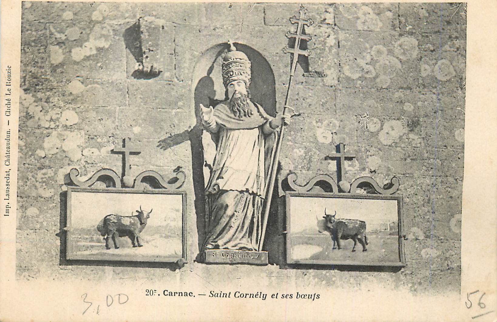 CPA Carnac Saint Cornely et ses Boeufs