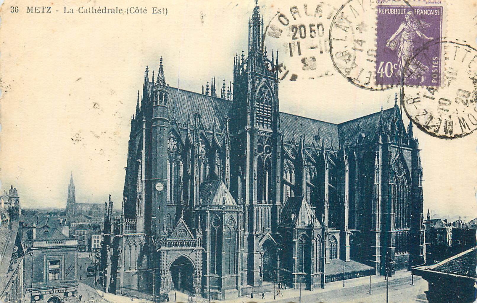 CPA Metz La Cathedrale (Cote Est)