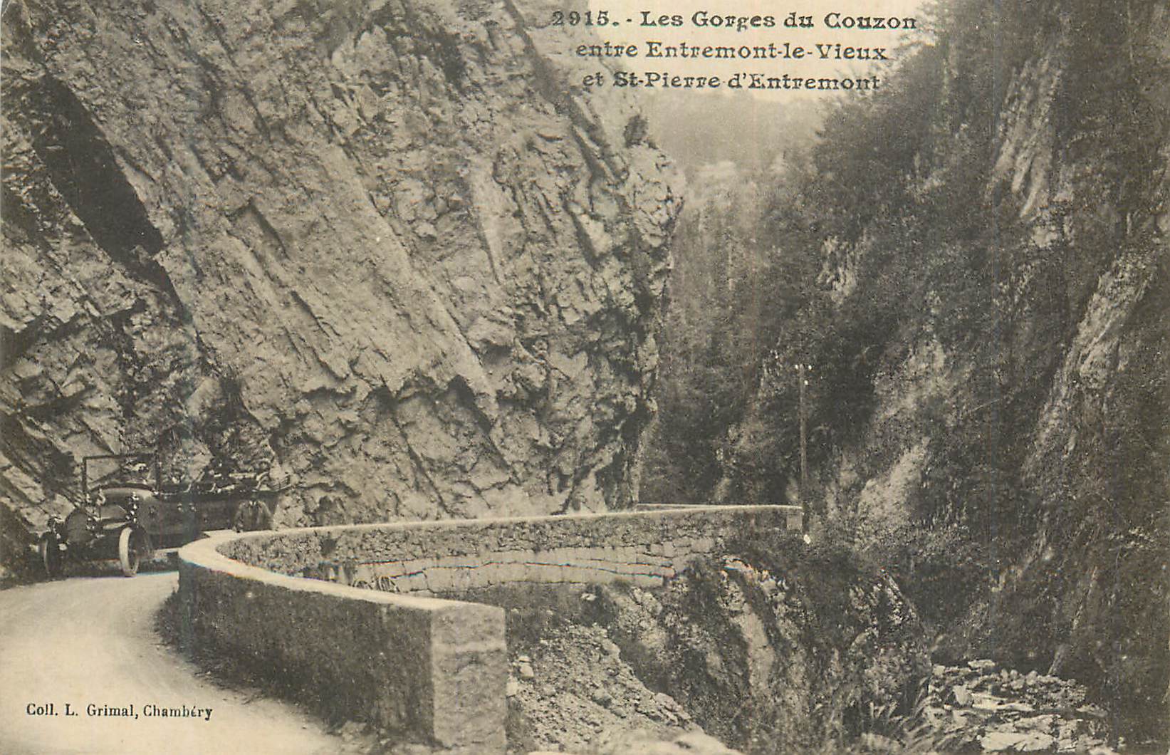 Les Gorges du Conzon — entre Entremont-le-Vieux et St-Pierre-d'Entremont — Coll. L. Grimal, Chambéry