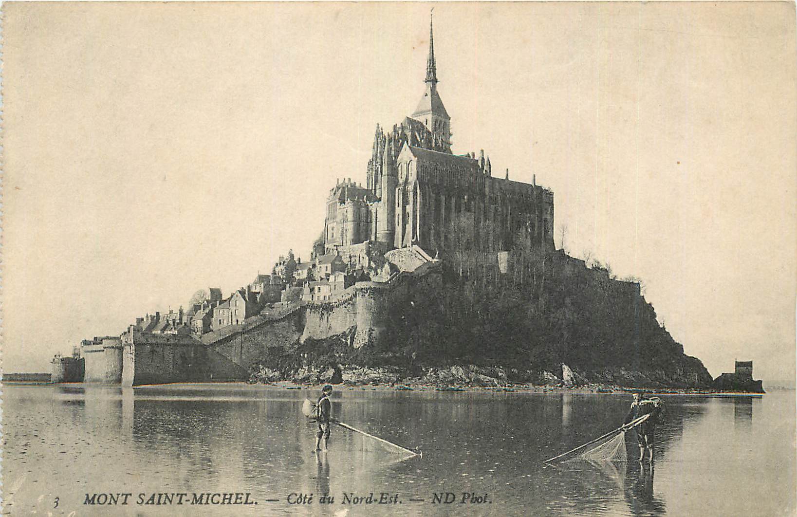 Mont Saint-Michel — Côté du Nord-Est — ND Phot.