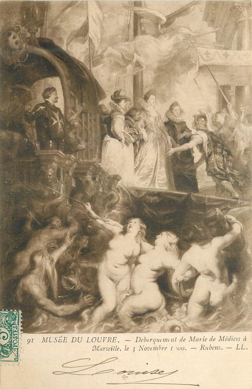 CPA Musee du Louvre Debarquement de Marie de Medicis
