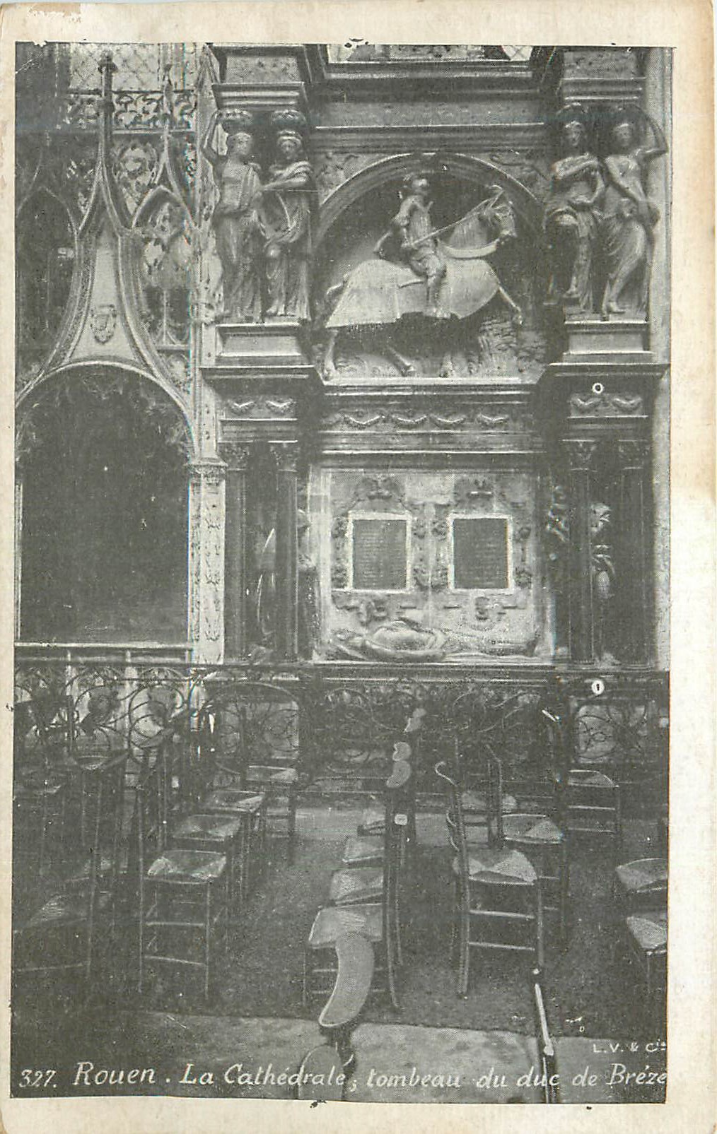 CPA Rouen La Cathedrale Tombeau du Luc de Breze