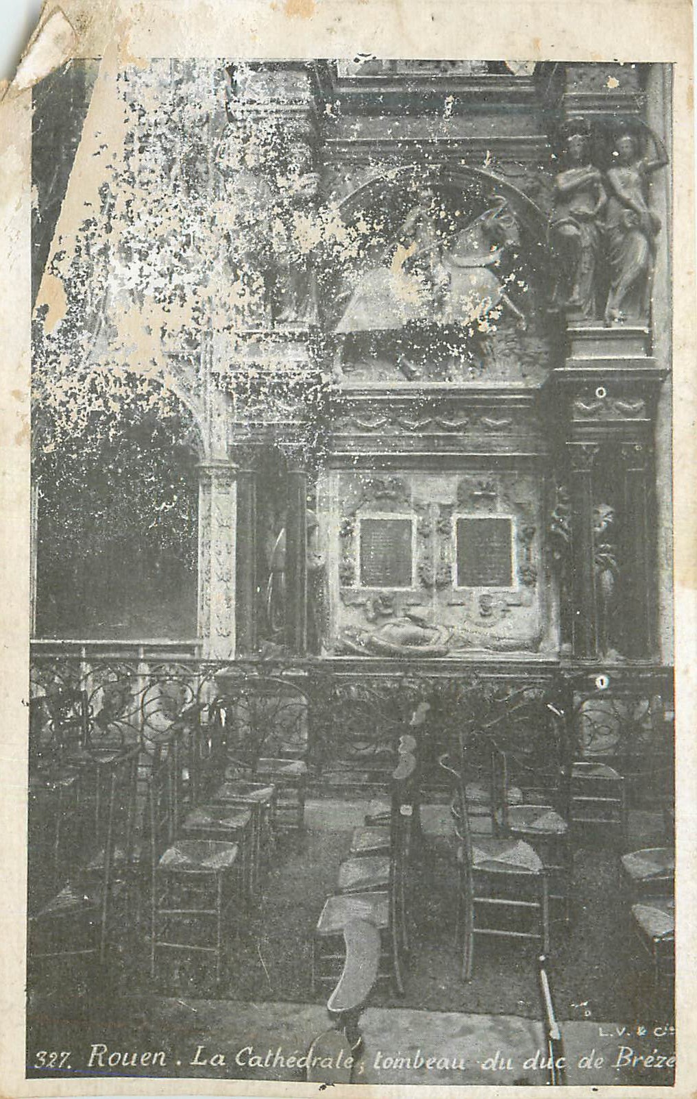 CPA Rouen La Cathedrale Tombeau du Luc de Breze