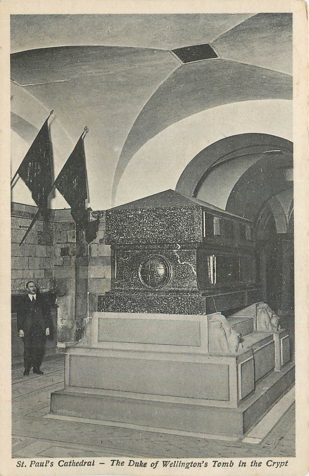 CPA St Paul's Cathedral The Duke of Wellington's Tomb in the Crypt