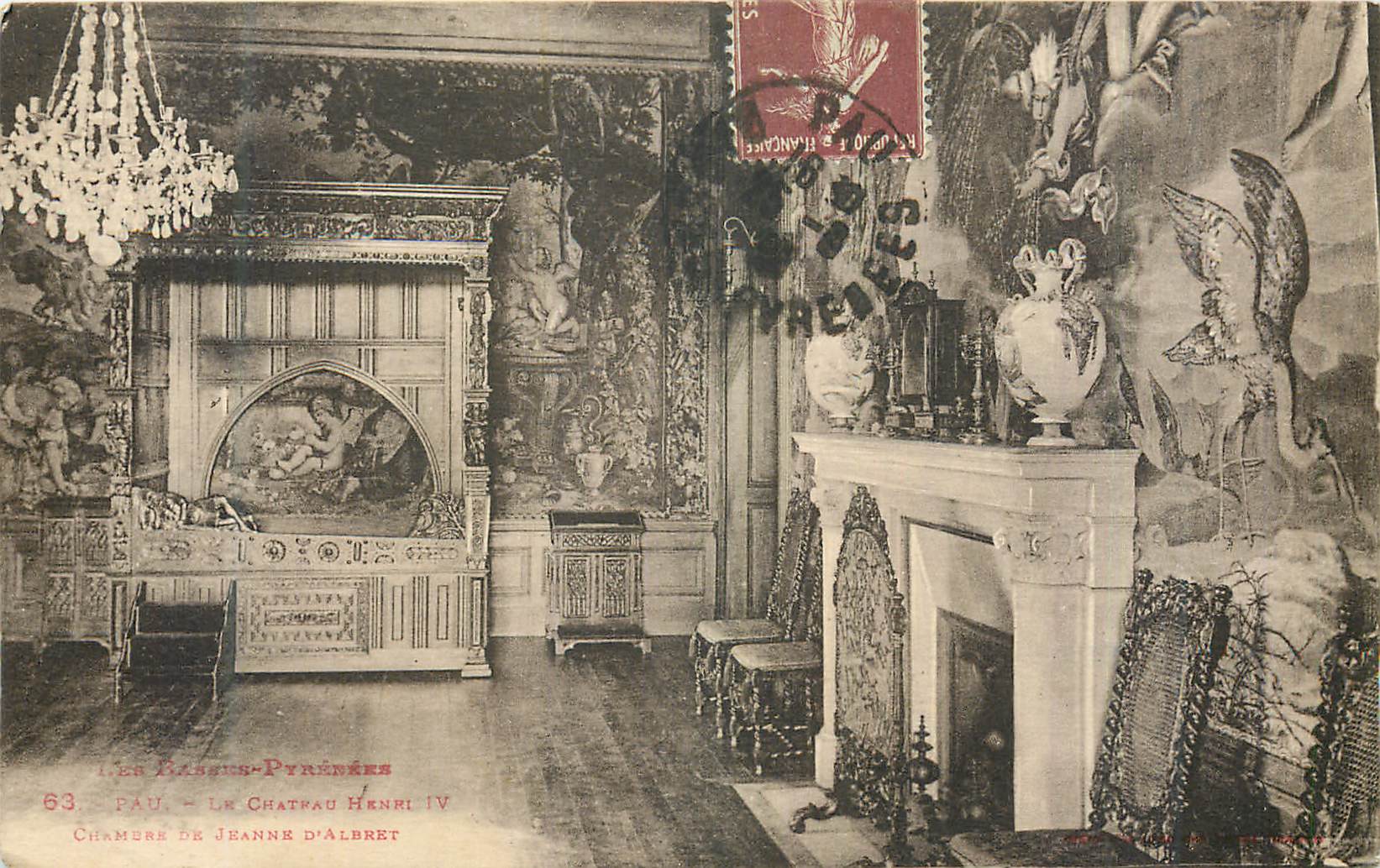 CPA Pyrenees le Chateau Henri IV Chambre de Jeanne d'Albret 