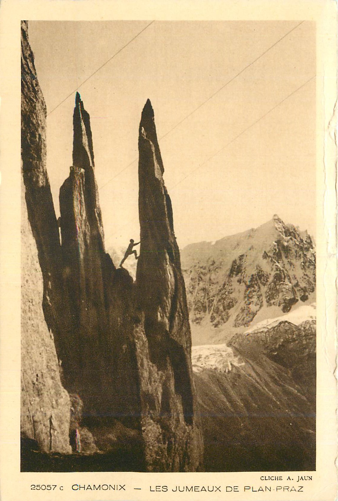 CPA Chamonix Les Jumeaux de Plan Praz