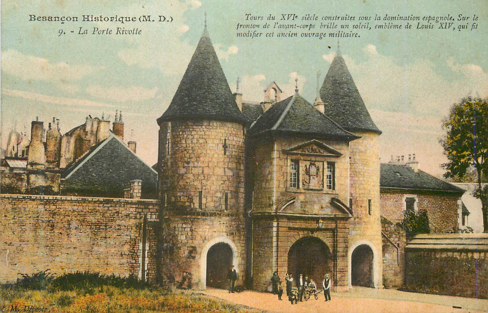CPA Besancon Historique (M D) La Porte Rivolte