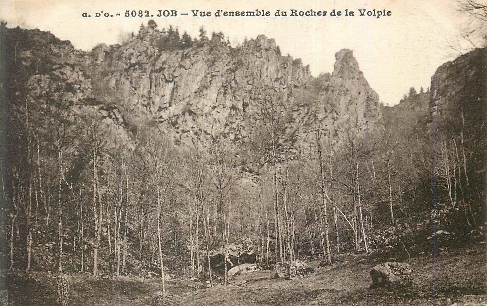 Job — Vue d'ensemble du Rocher de la Volpie — a.d.o. n° 5082