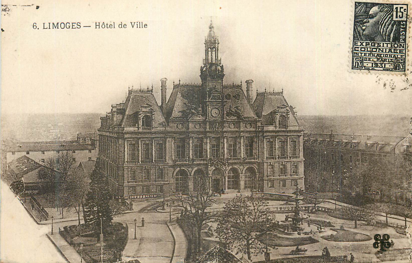 CPA Limoges Hotel de Ville
