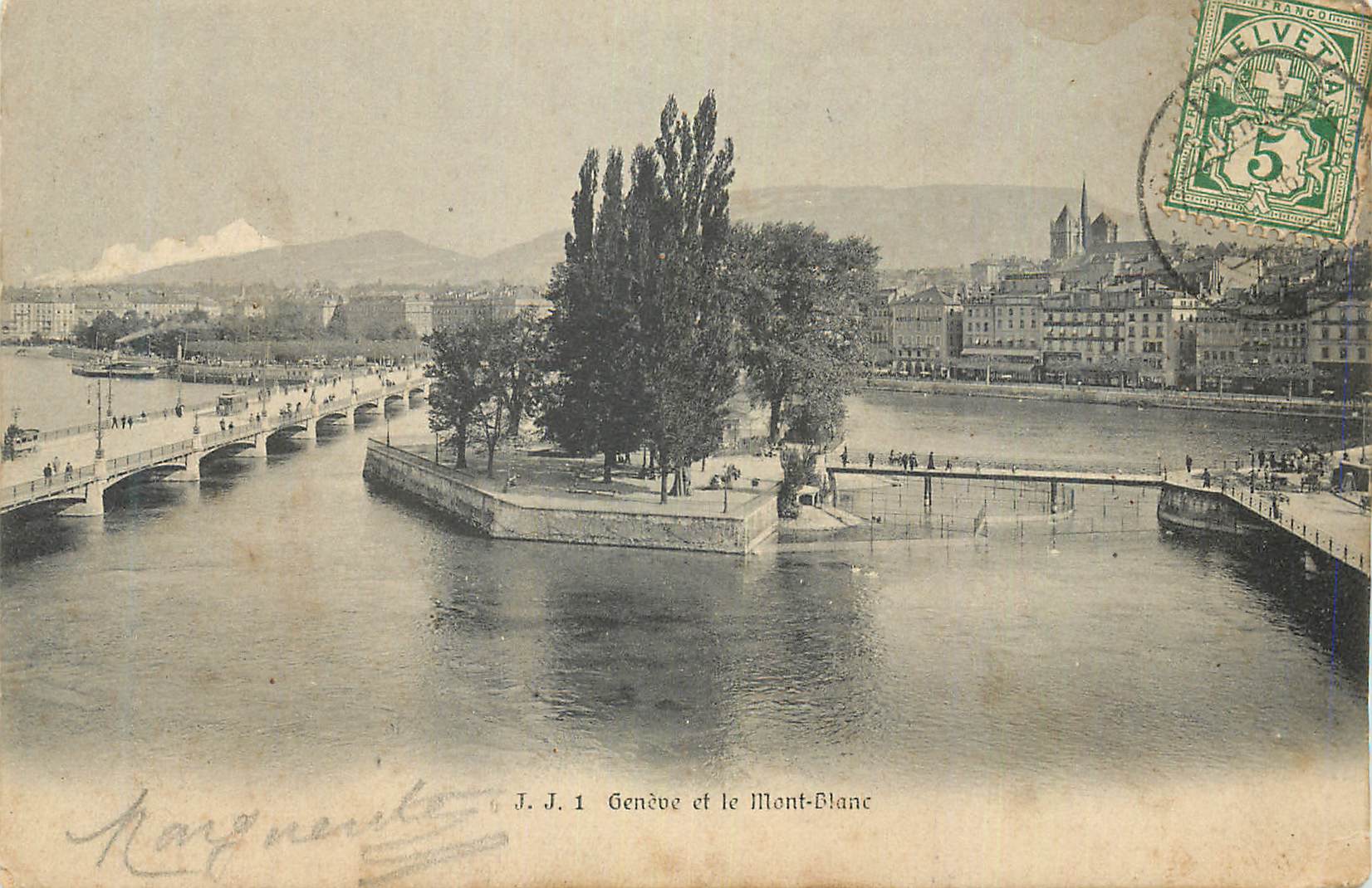 CPA Geneve et Mont Blanc