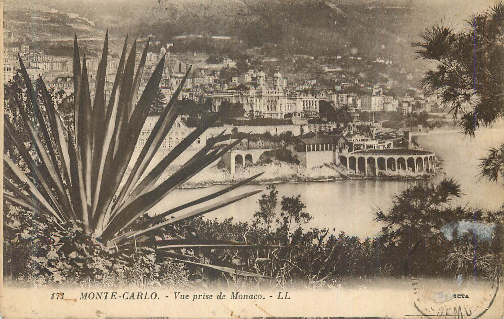 CPA Monte Carlo Vue Prise de Monaco