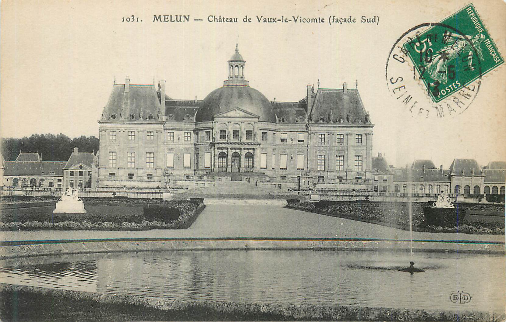 CPA Melun Chateau de Vaux le Vicomte (Facade Sud)