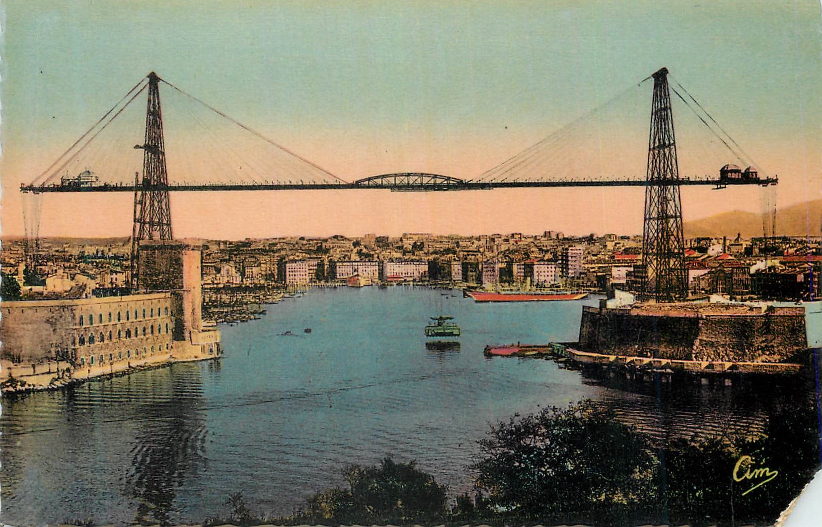 CPA Marseille (B du Rh) le Pont Transbordeur