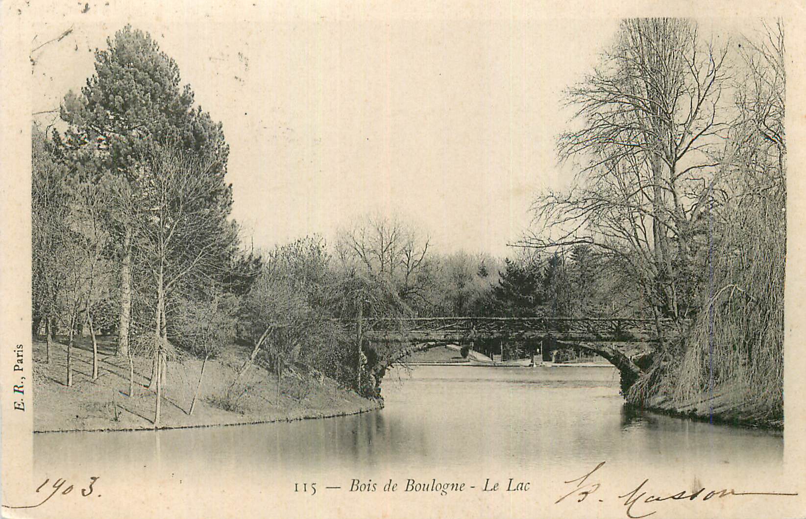 CPA Bois de Boulogne Le Lac