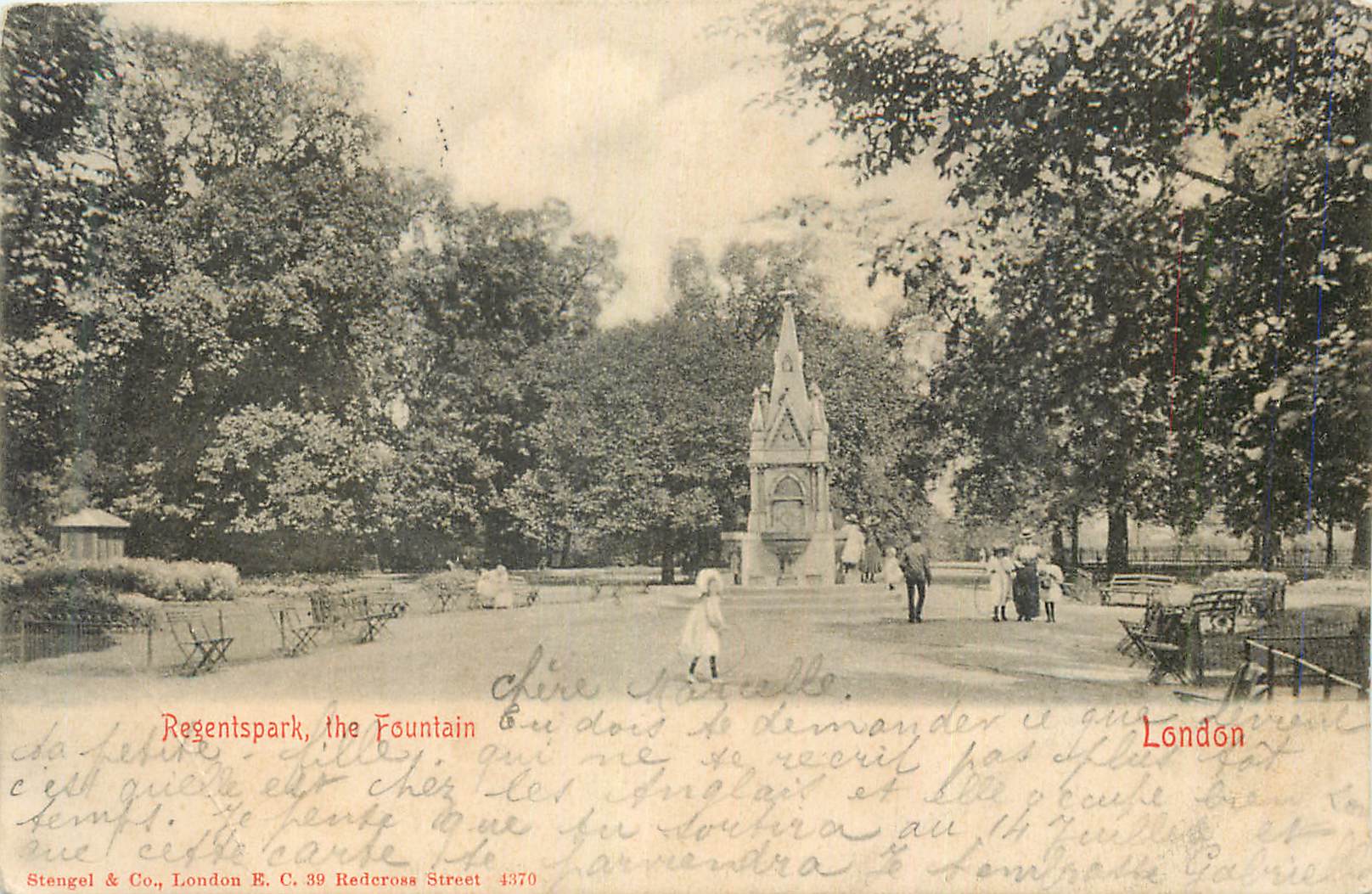 CPA London Regentspark The Fountain