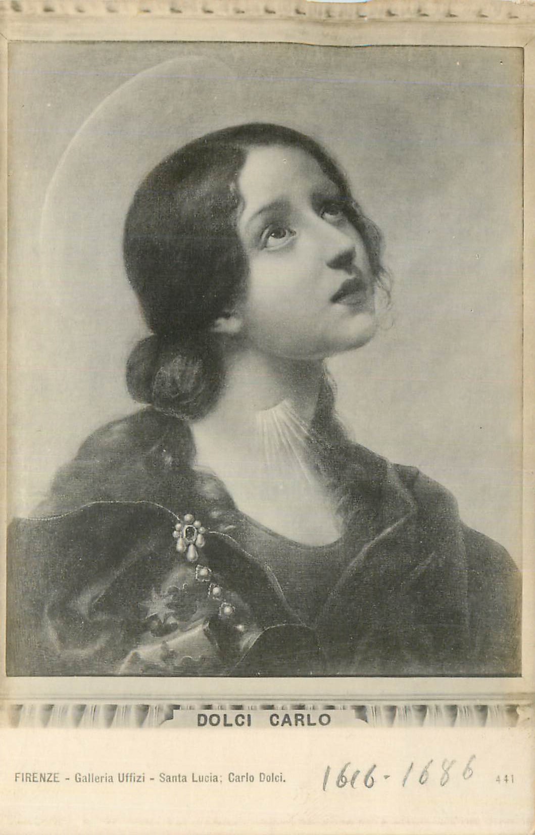 CPA Firenze Galleria Uffizi Santa Lucia Carlo Dolci