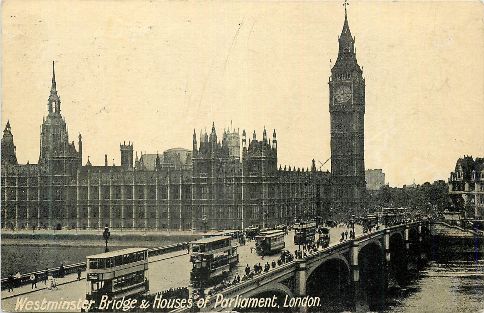 CPA Westminster Bridge and Houses of Parliament London
