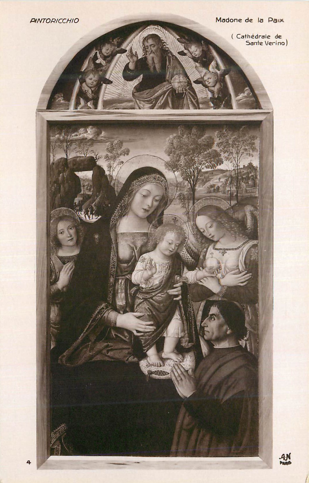 CPA Madone de la Paix Cathedrale de Sante Verino Pintoricchio