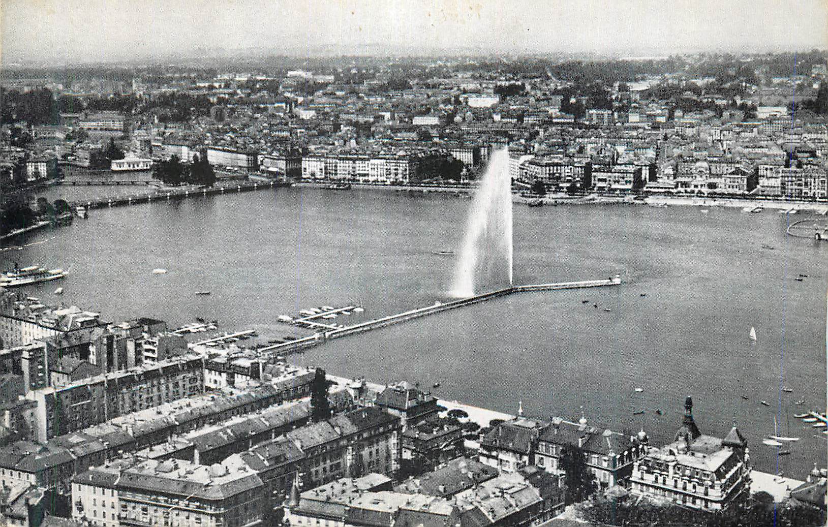 CPM Geneve Vue par Avion