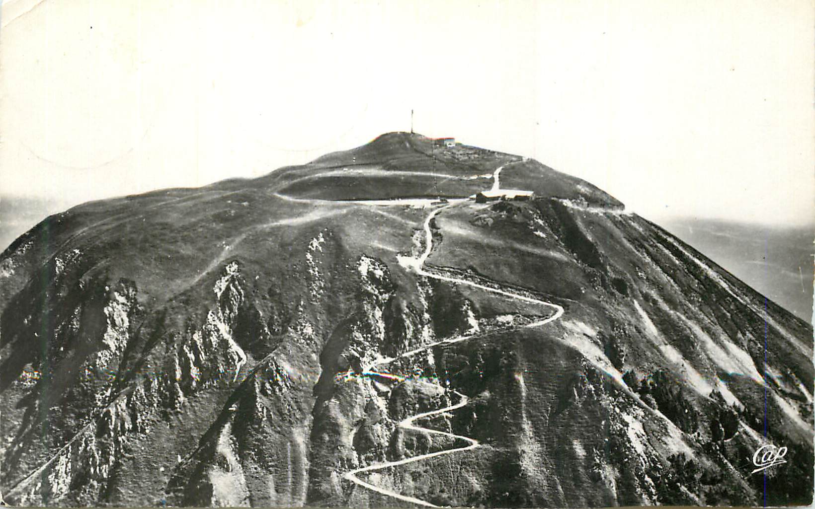 Vue du mont Cenis — route sinueuse vers le sommet — éditeur Cap