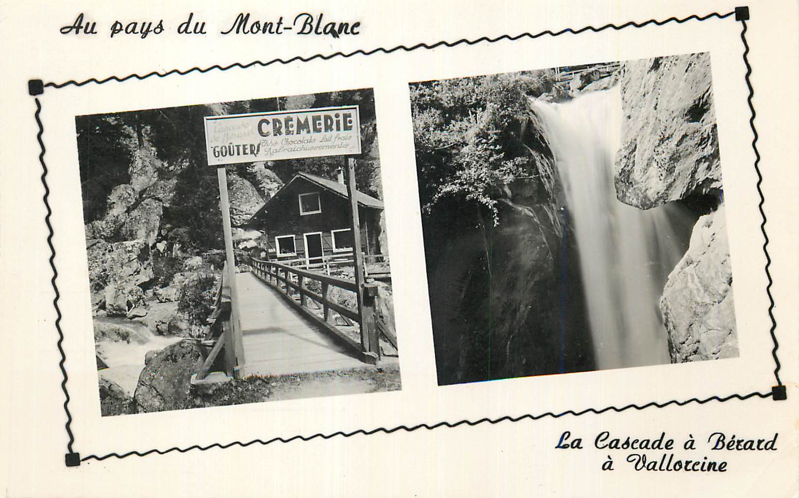 Au pays du Mont-Blanc — La Cascade à Bétard à Vallorcine — Gouëters