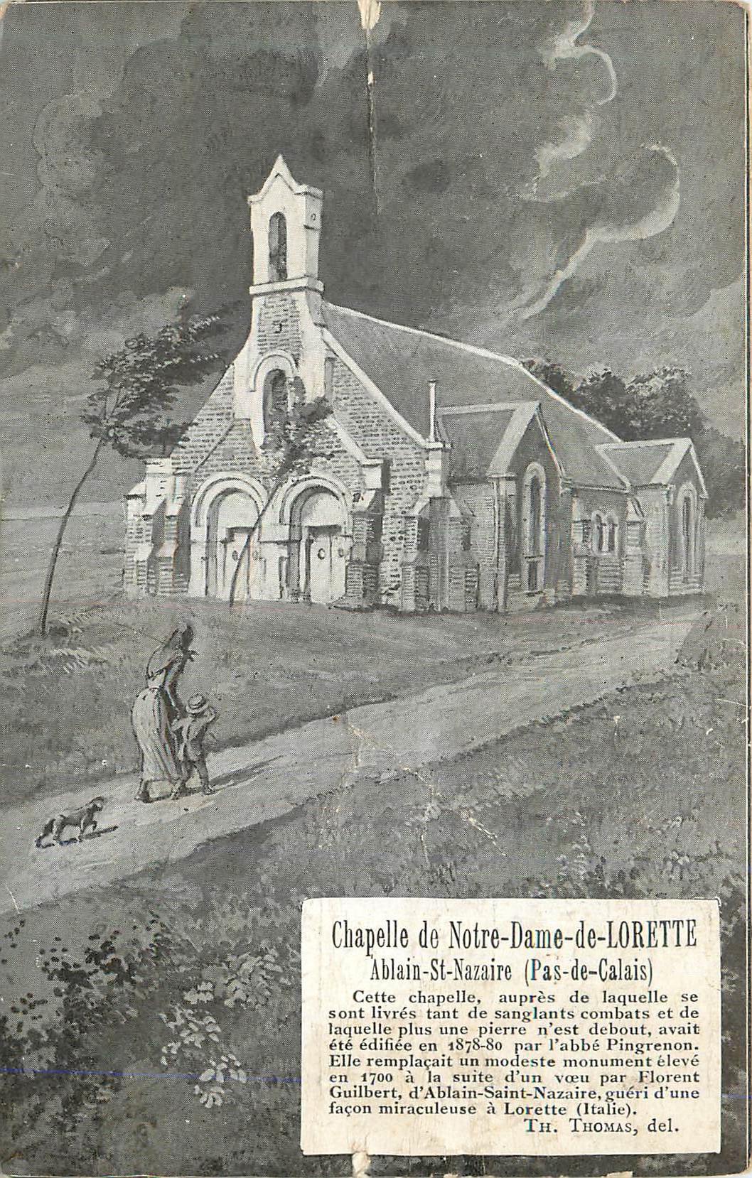CPA Chapelle de Notre Dame de Lorette Ablain St Nazaire (Pas de Calais)