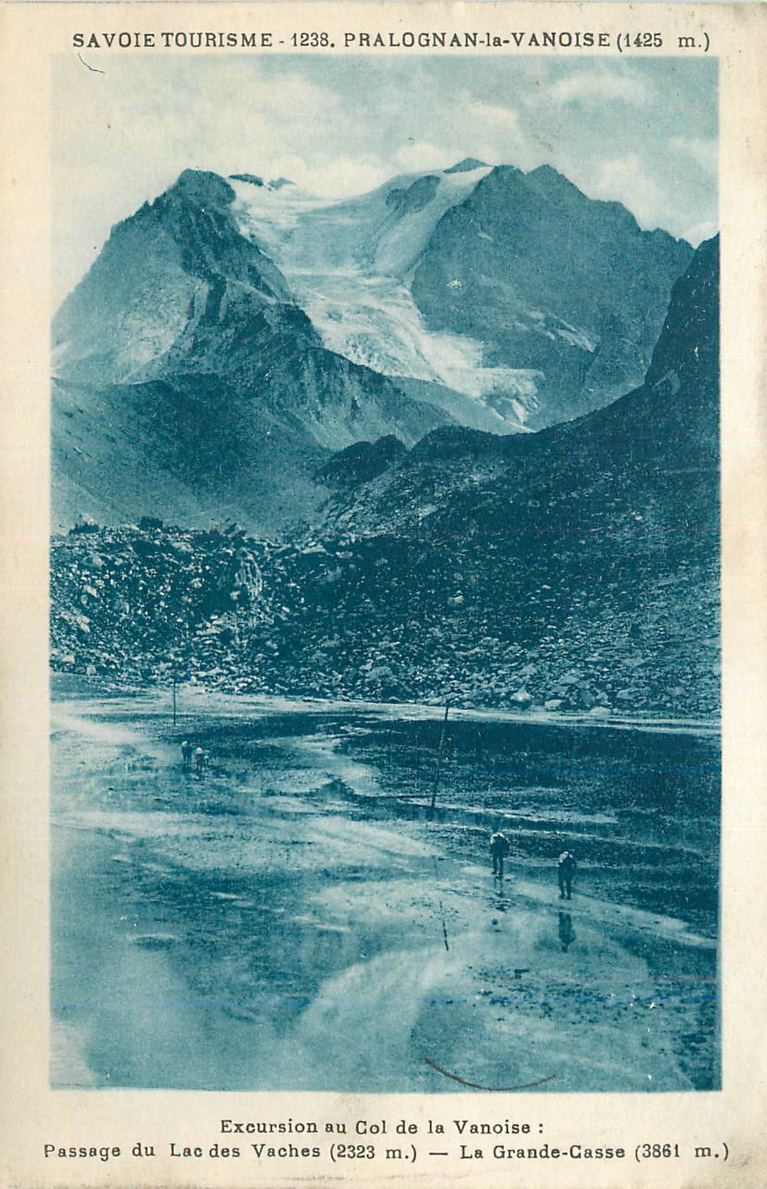 CPA Pralognan la Vanoise (1425 m) Savoie Touristique Passage du Lac des Vaches (2323 m)