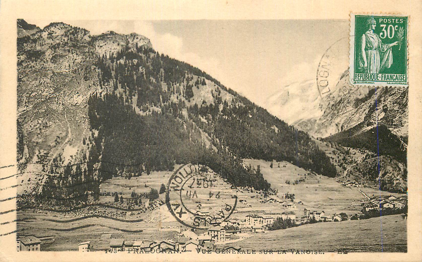 CPA Pralognan Vue Generale sur la Vanoise