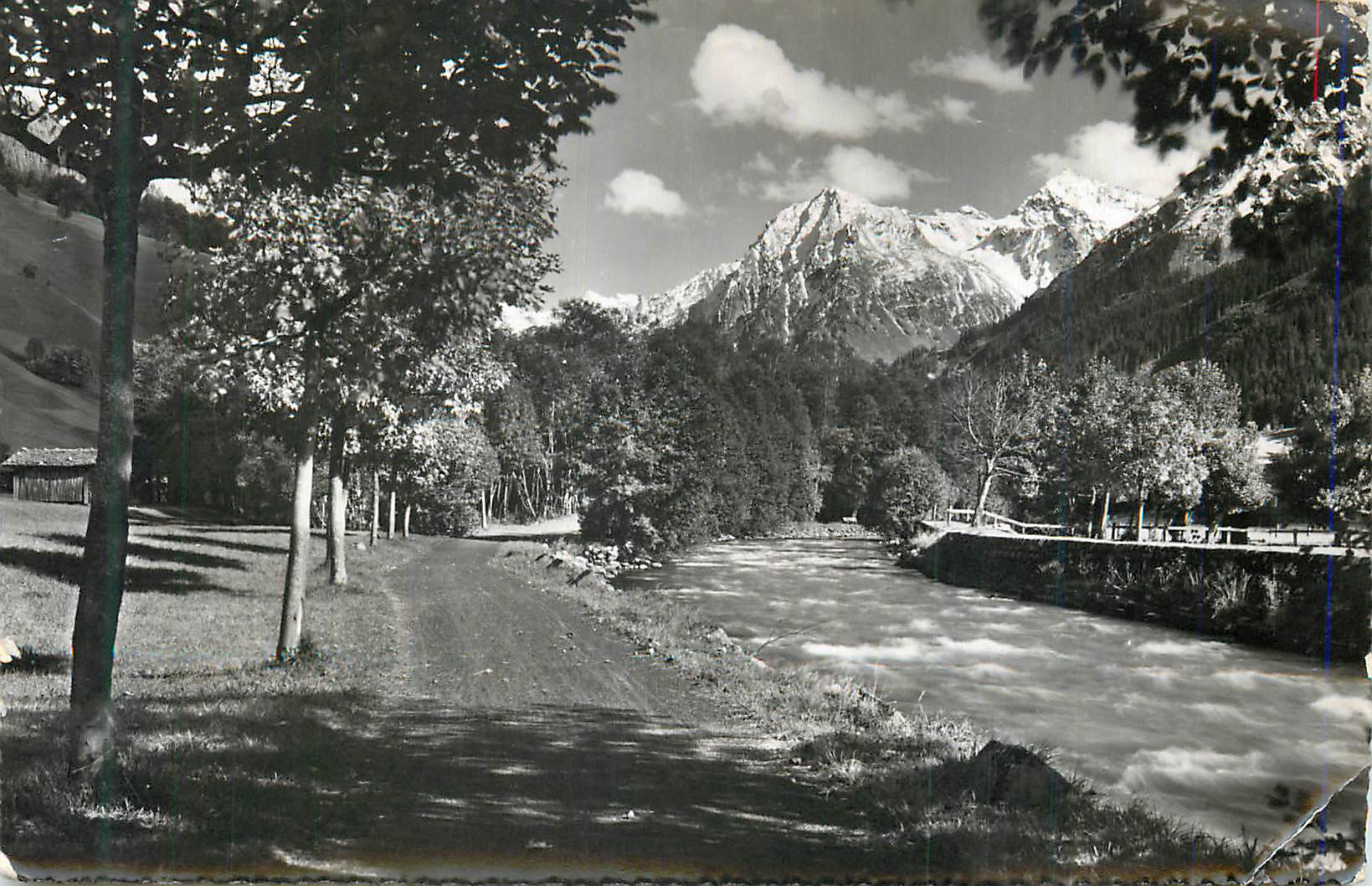 CPM Klosters (Graubunden) 1250 m Diethelmpromenade mit Sivrettagruppe