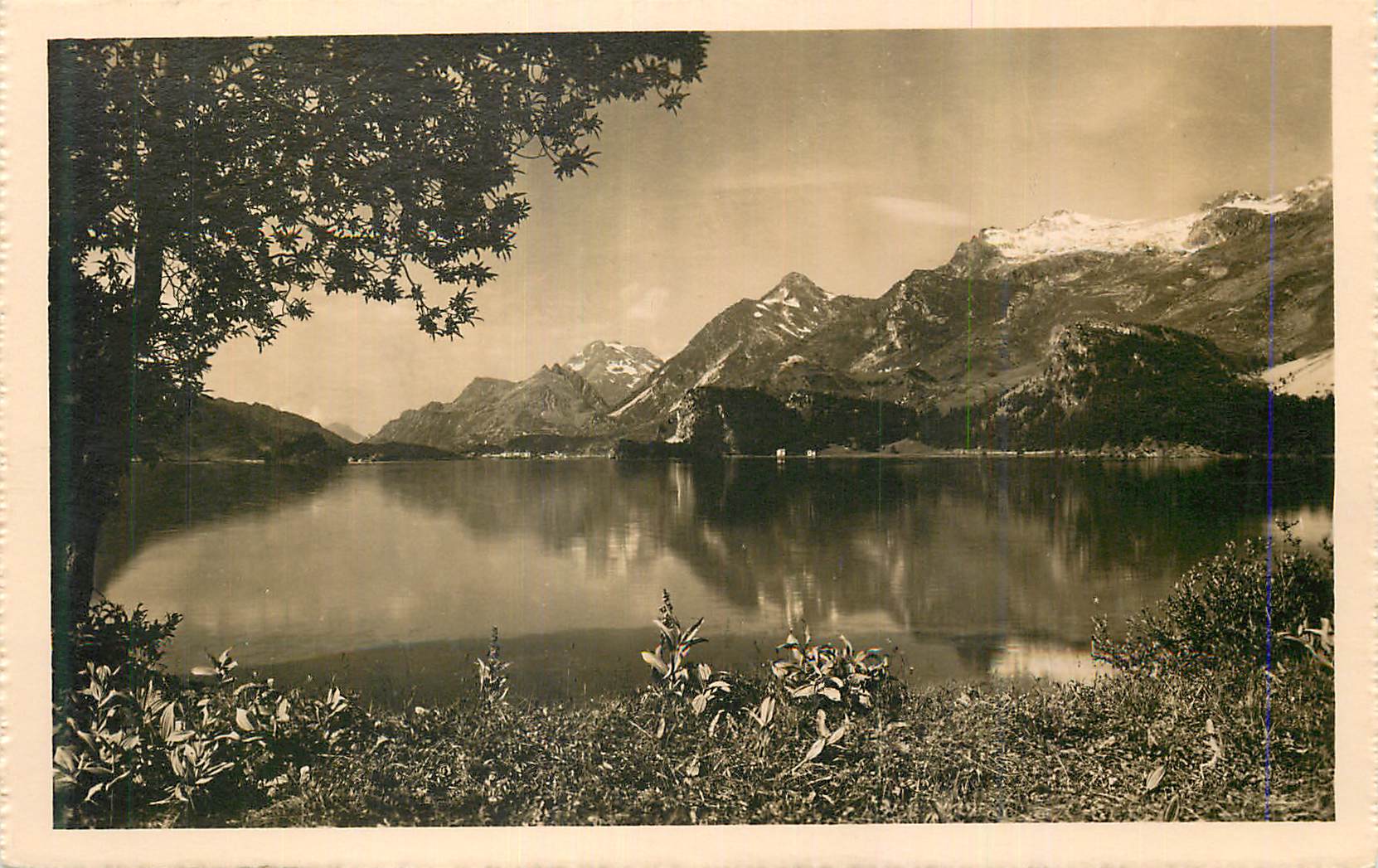 CPA Maloja (1817 m) Blick uber den See