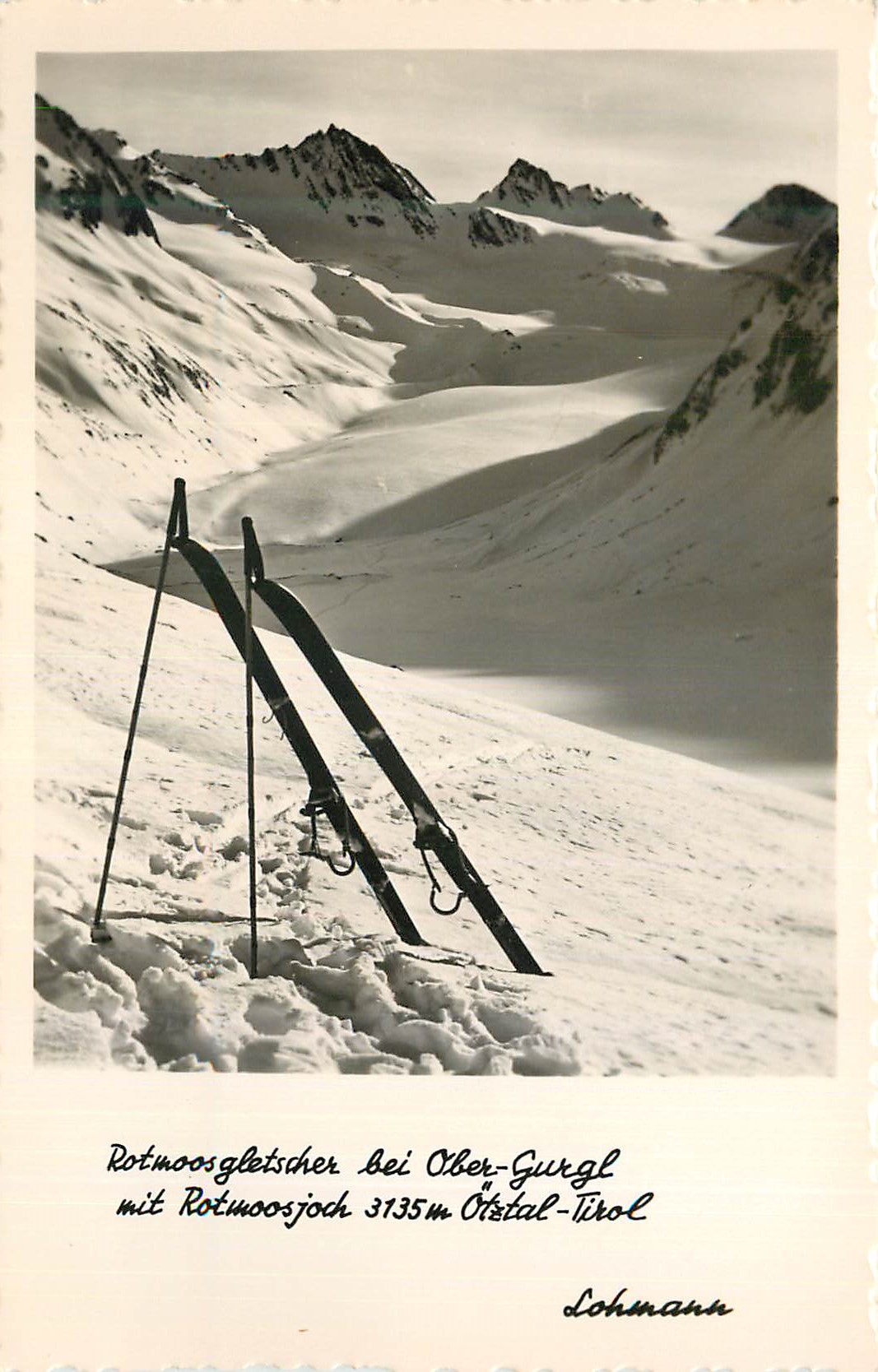 CPM Otztal Tirol Rotmoosglescher bei Ober Gurgl mit Rotmoosjoch