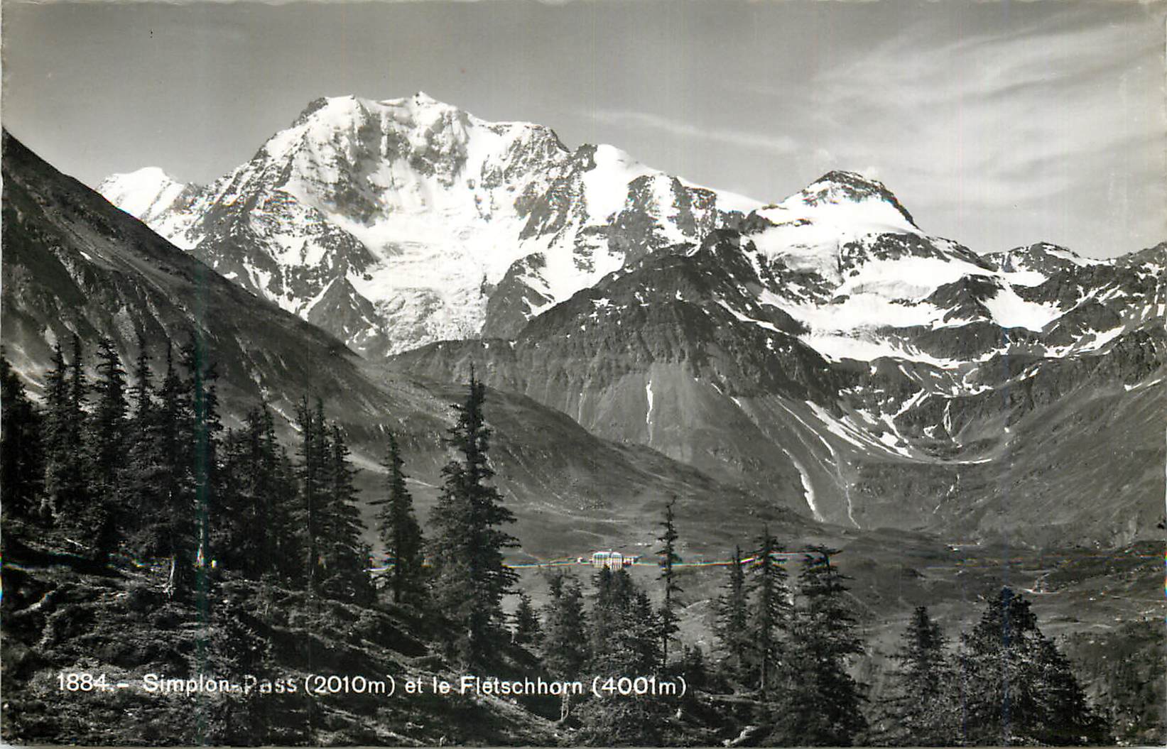 CPM Simplon Pass (2010 m) et le Fletschhorn (4001 m)